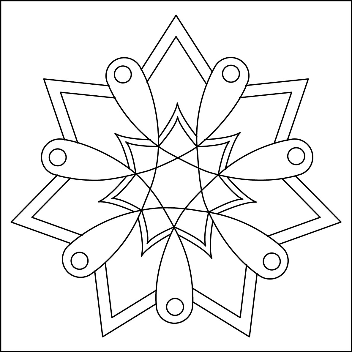 hvězda J3 / 10x10 cm