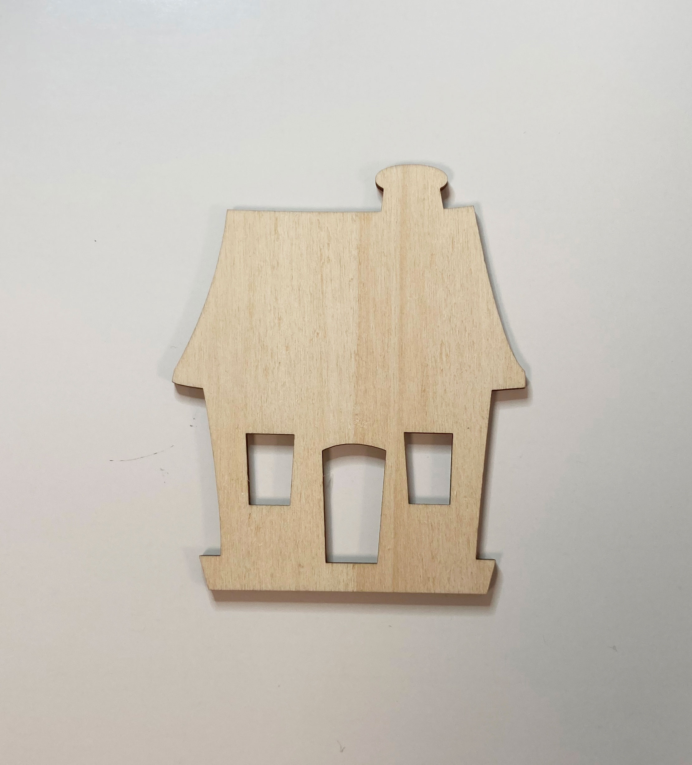 Domeček z překližky / 8,2x10 cm