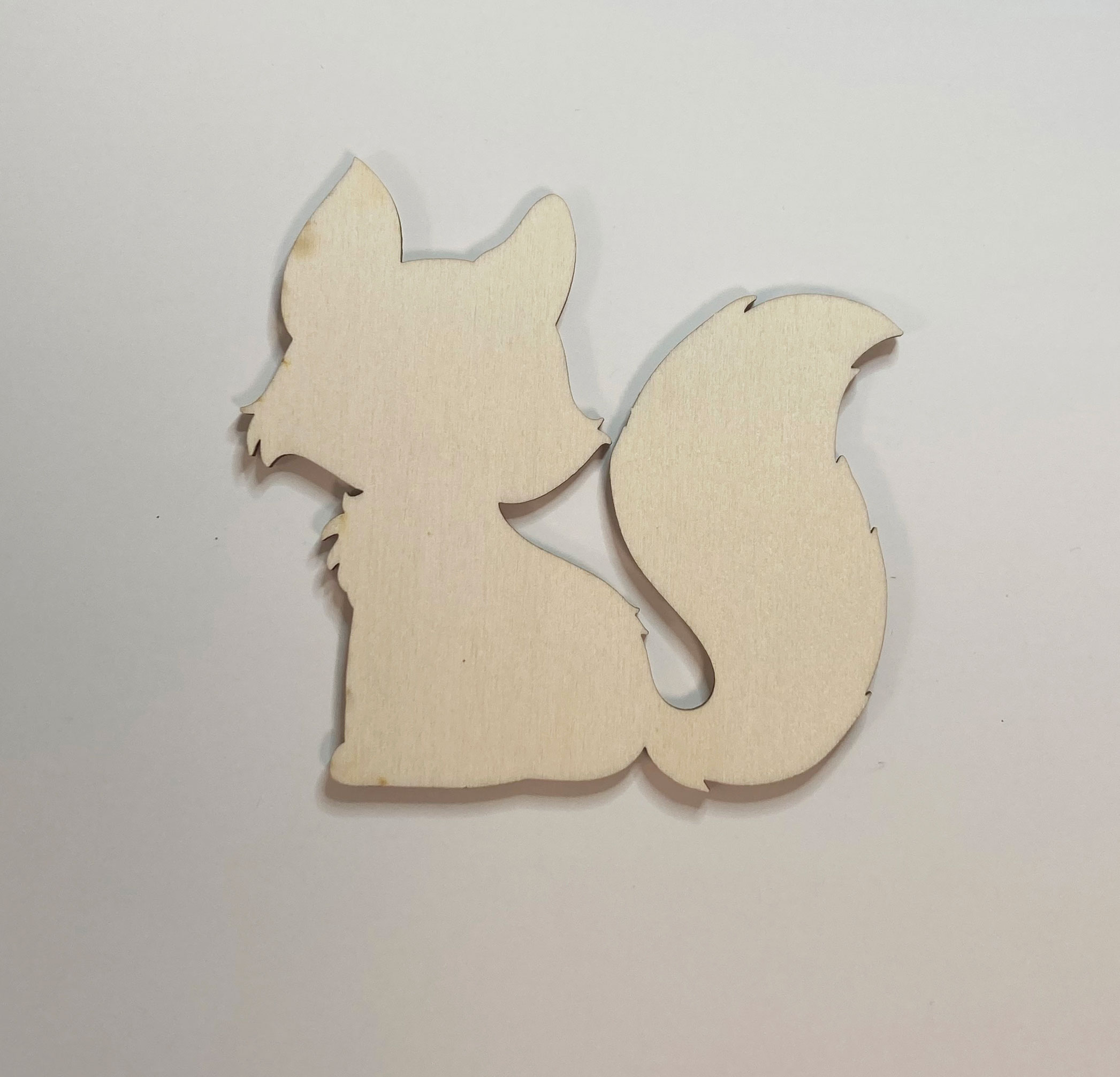 Liška z překližky / 10,5x10 cm