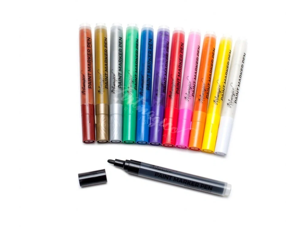 Akrylový popisovač se středním hrotem (2 mm) 12 ks