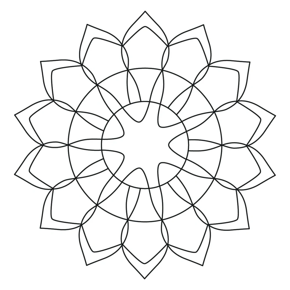 mandala O2 / 10x10 cm
