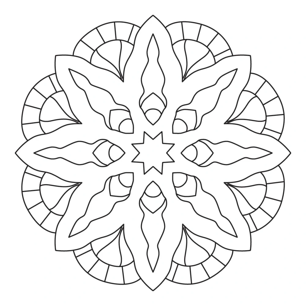 mandala Q2 / 10x10 cm