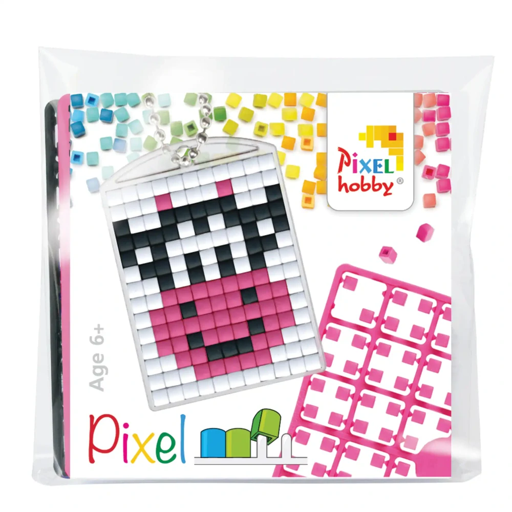 Pixel klíčenka kráva nebo liška 1ks