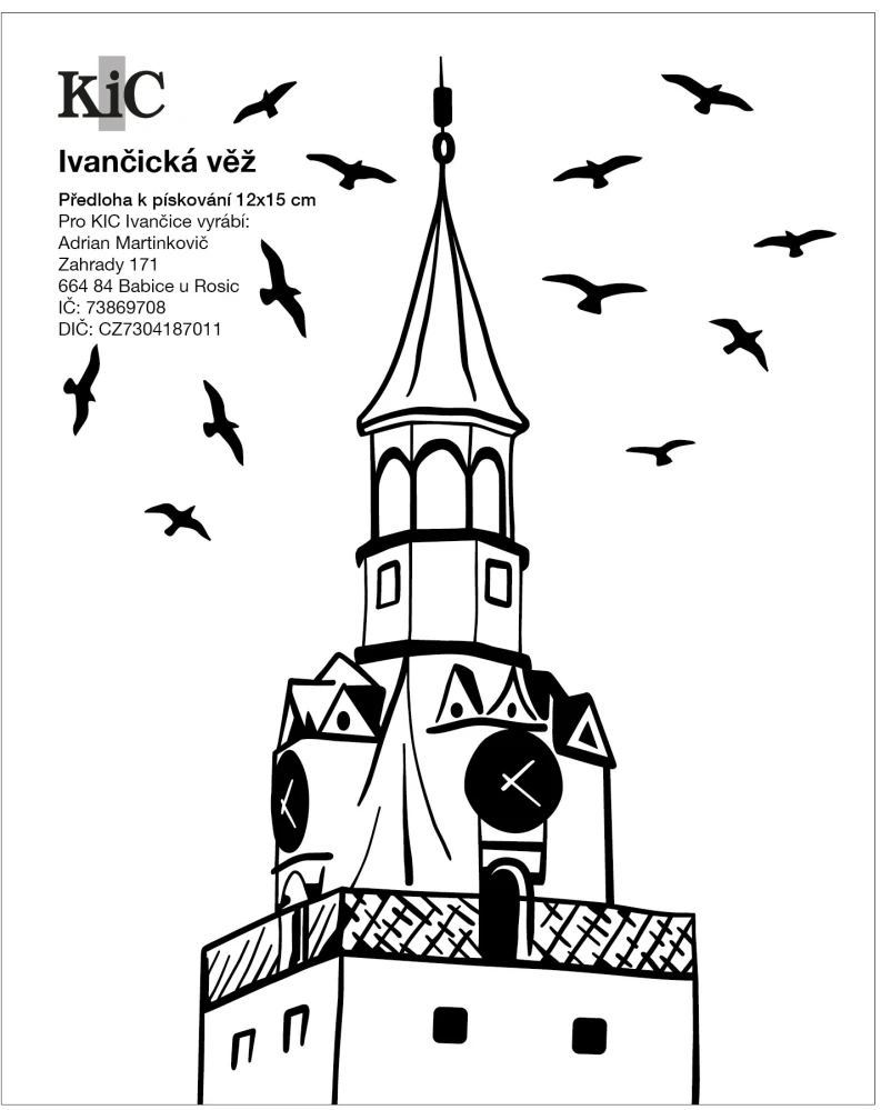 IVANČICKÁ VĚŽ / 12x15 cm