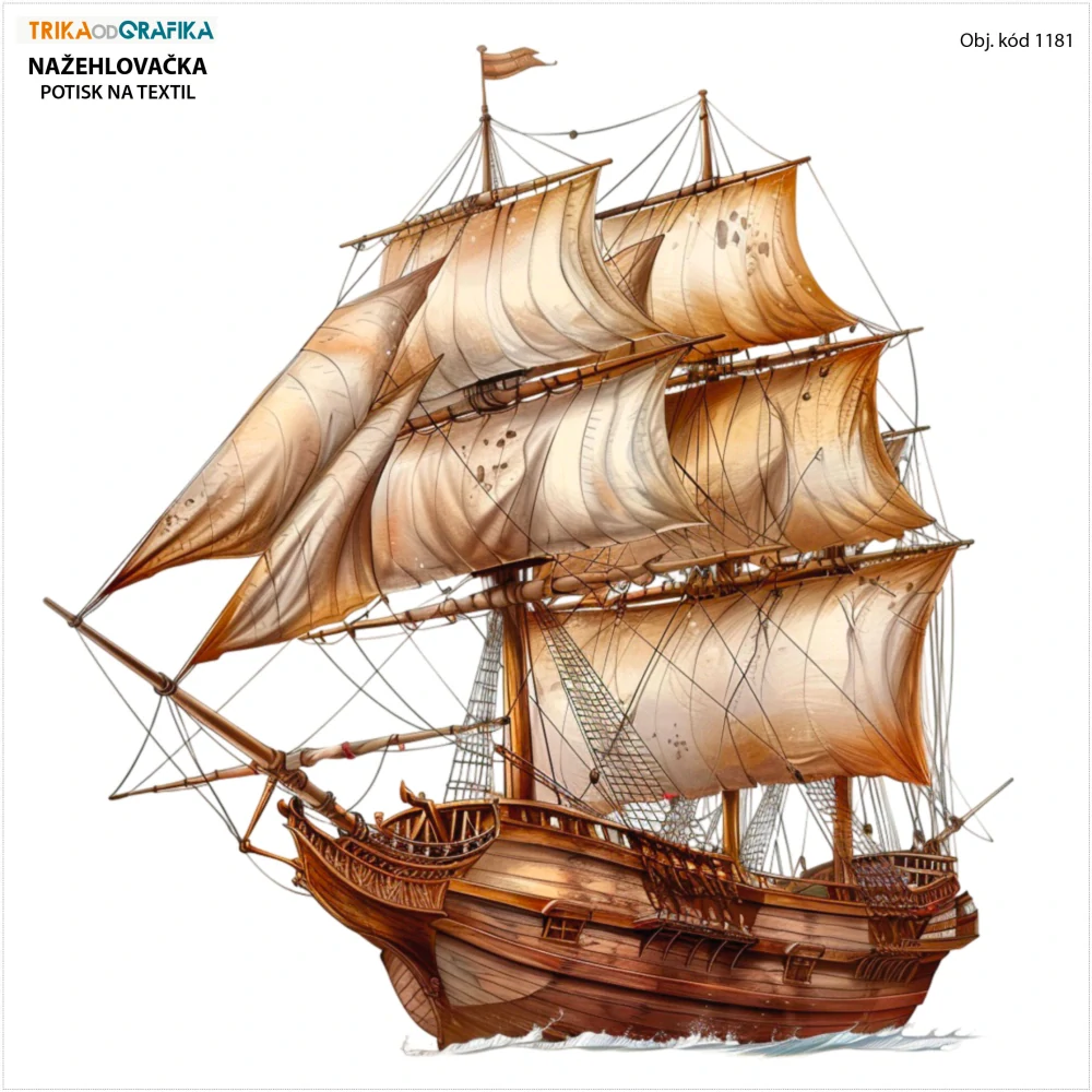 Loď – nažehlovačka 14x11