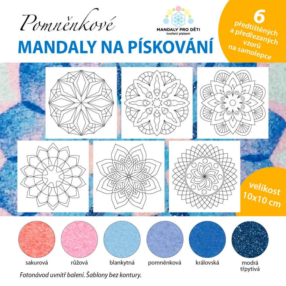sada mandaly – POMNĚNKOVÉ / 10x10 cm