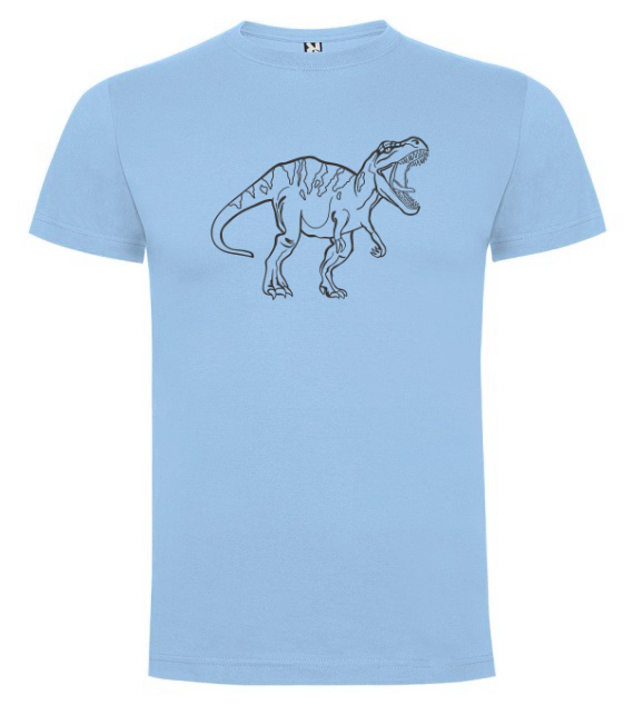 Tyranosaurus - Tričko s motivem, Nebesky modrá, Velikost 11. 11-13 let