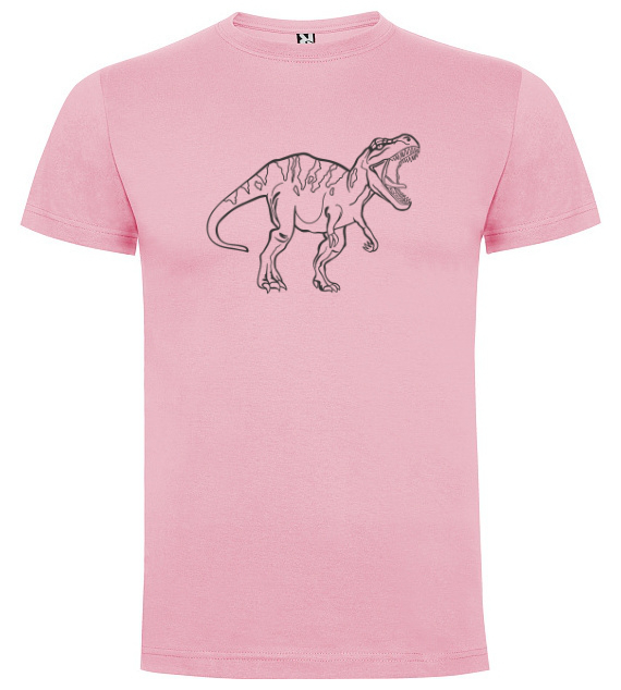 Tyranosaurus - Tričko s motivem, Růžová, Velikost 7. 7 - 9 let