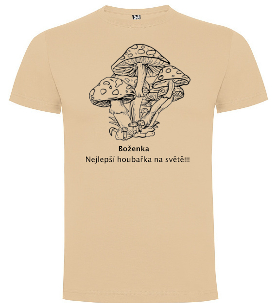 tričko s vlastním motivem, Pudrová, S, Pánská / Unisex