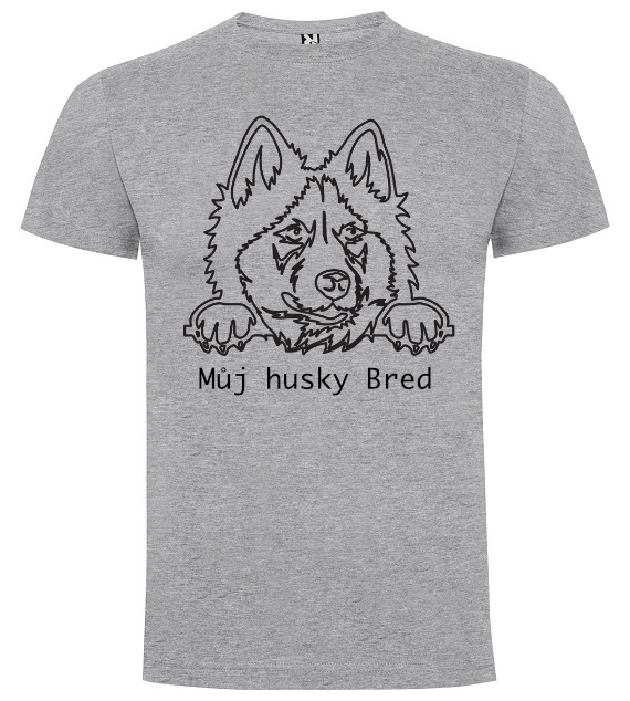 tričko s vlastním motivem, Melírová, M, Pánská / Unisex