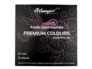 Akrylový popisovač s Extra jemným hrotem (0,7 mm) 12 ks 