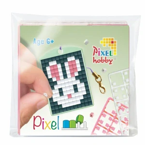 Pixel klíčenka králík 1ks
