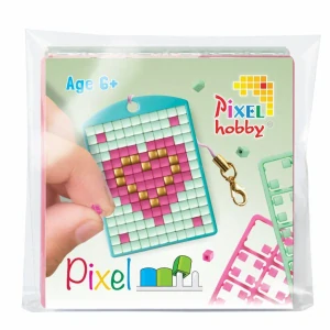 Pixel klíčenka srdíčka 1ks
