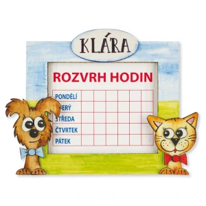 Rozvrh hodin - Pejsek a kočička