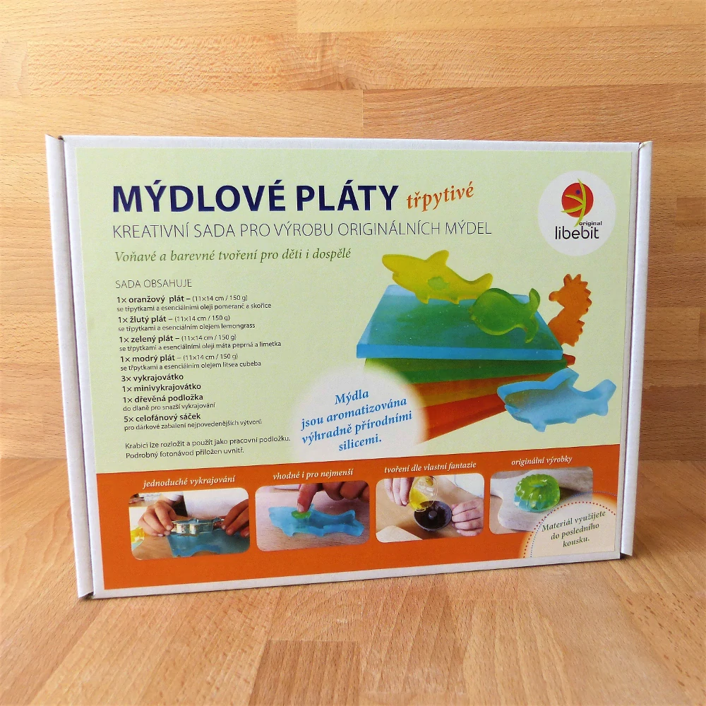 Kreativní sada pro výrobu originálních mýdel třpytivá