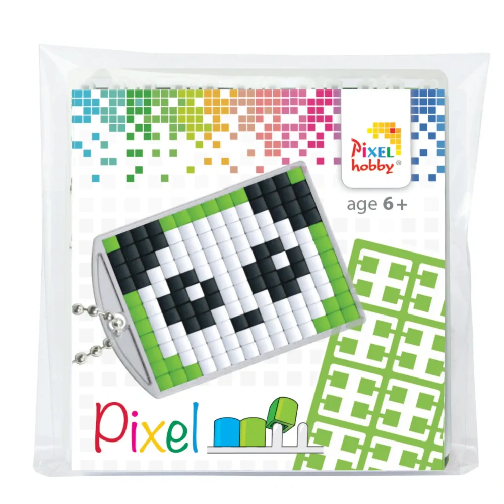 Pixel klíčenka panda 1ks