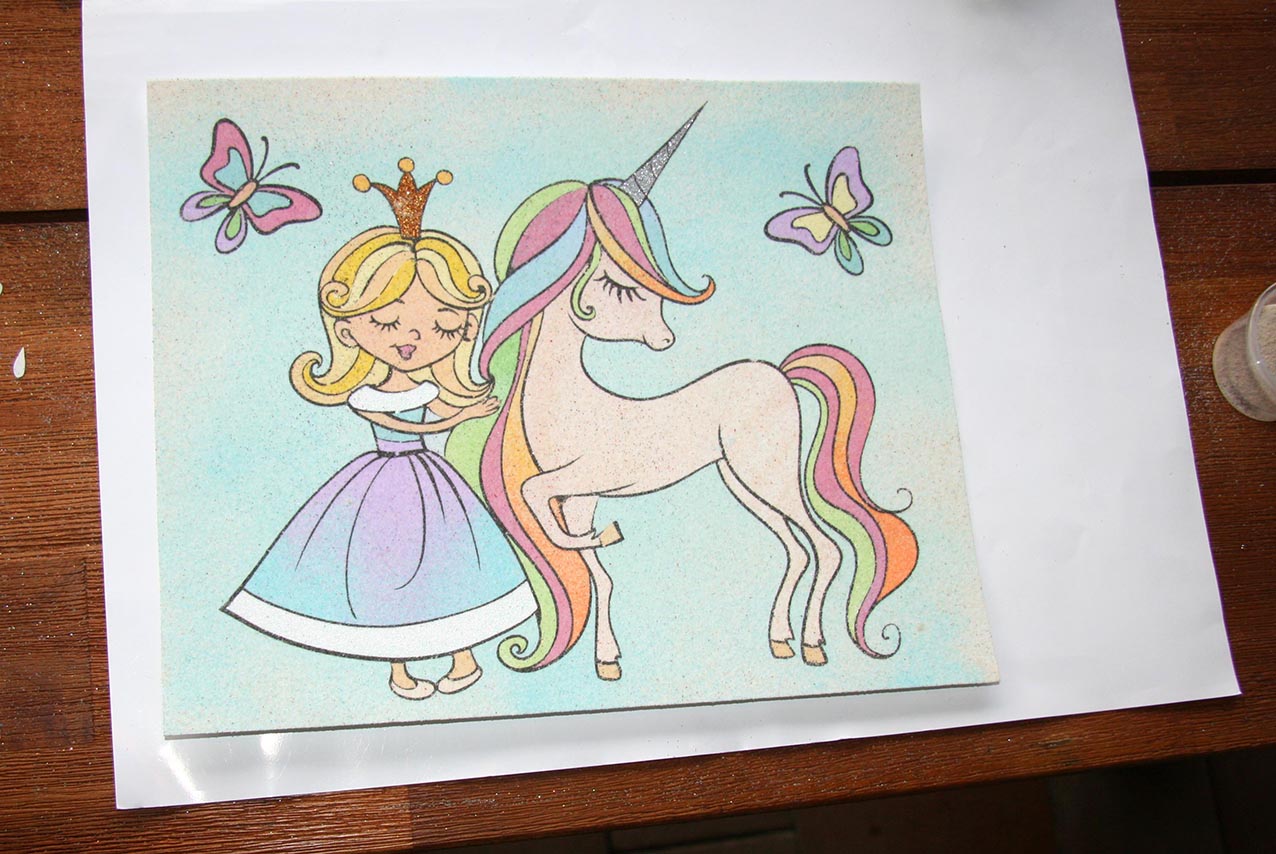 PRINCEZNA S JEDNOROŽCEM / 25x20 cm