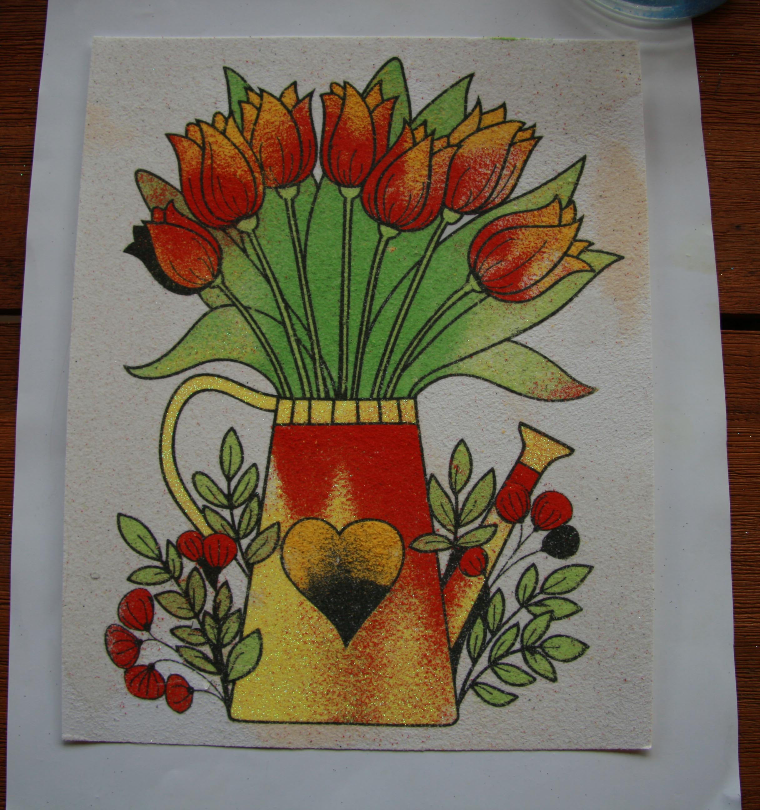 KONEV S TULIPÁNY / 20x25 cm