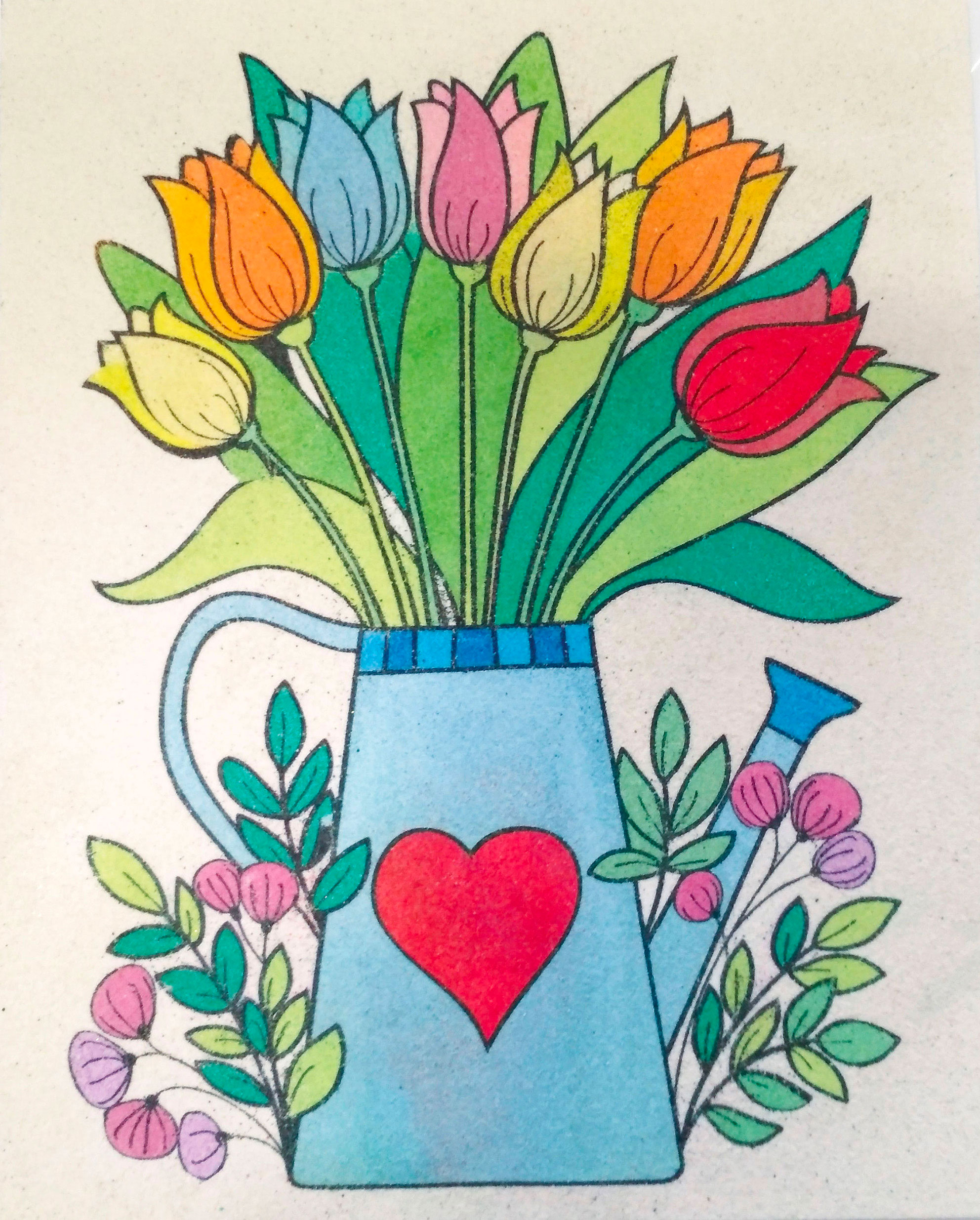 KONEV S TULIPÁNY / 20x25 cm
