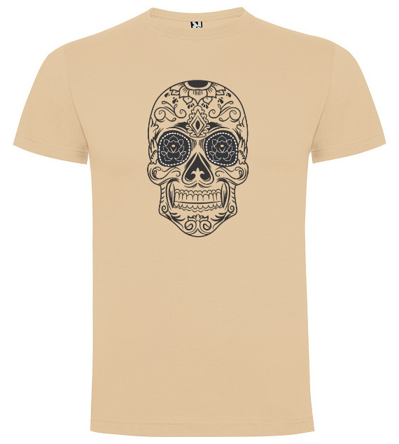 Lebka - Tričko s motivem, Nebesky modrá, Velikost 5. 5.- 7.let 