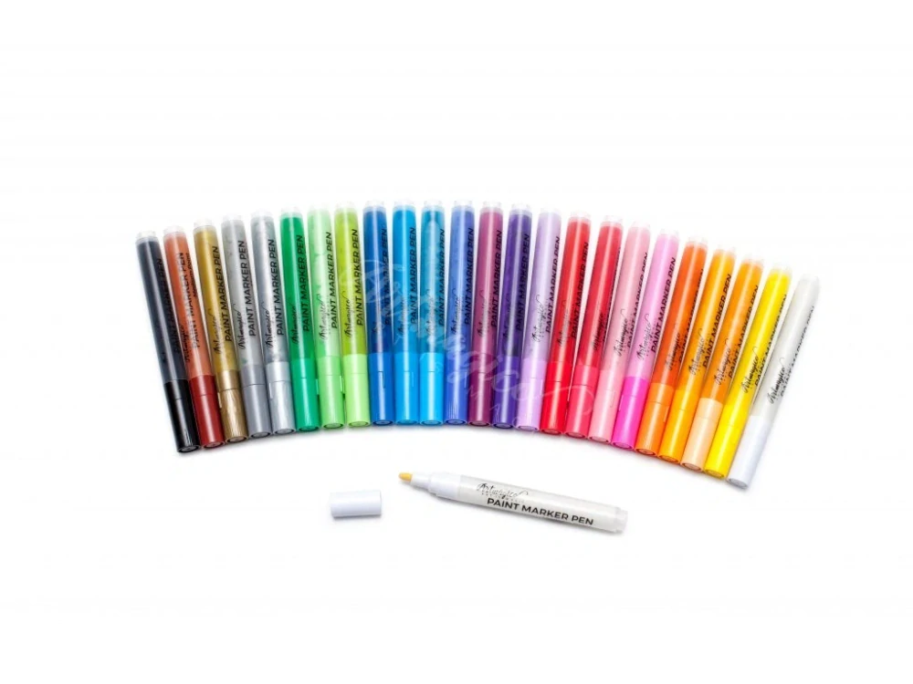 Akrylový popisovač se středním hrotem (2 mm) 24 ks