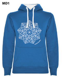 Královská modrá dívčí/dámská mikina s mandalou