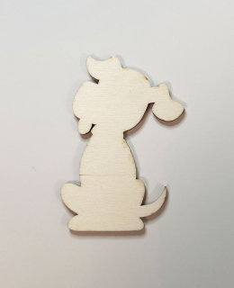 Pejsek z překližky / 7x10 cm