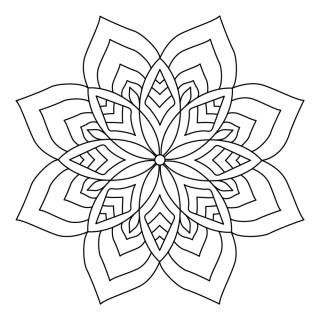 mandala N2 / 10x10 cm