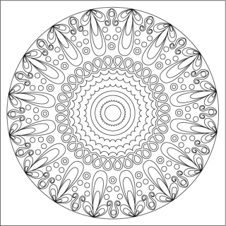 MANDALA 21. / 20x20 cm
