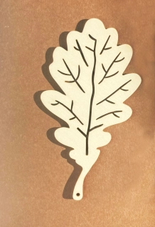 Dubový list / 15x8 cm