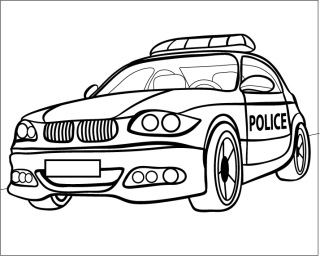 BMW police / 25x20 cm